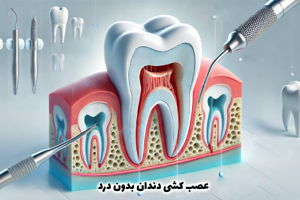 عصب کشی دندان بدون درد